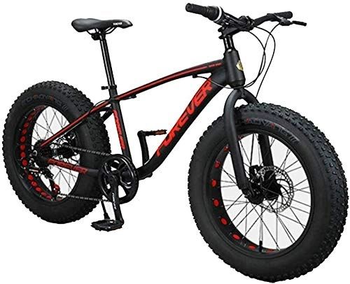 Fat Tyre Mountain Bike : Kids Mountain Bikes 20 Inch 9-Speed Fat Tire Anti-Slip Bikes Aluminum Frame Dual Disc Brake Bicycle Hardtail Mountain Bike for Sports Outdoor Cycling Travel Work Out and Commuting ( Color : Red )