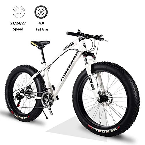 Fat Tyre Mountain Bike : LDLL Mountain Bike 26 Inches Gearshift Outroad Bicycles, Fat Tire Hard Tail Mountain Trail Bike, With Disc Brake Adjustable Seat
