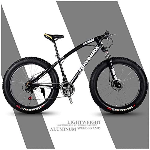 Fat Tyre Mountain Bike : LDLL Mountain Bikes 26 Inch, Gearshift Fat Tire MTB Bicycle, Country Men's Outroad Bicycles, with Adjustable Seat, Shock-absorbing front fork