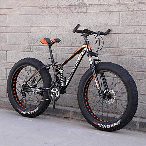 Fat Tyre Mountain Bike : Leifeng Tower Lightweight， Adult Fat Tire Mountain Bike, Off-Road Snow Bike, Double Disc Brake Cruiser Bikes, Beach Bicycle 26 Inch Wheels Inventory clearance (Color : B, Size : 7 speed)