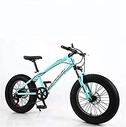 Fat Tyre Mountain Bike : Lightweight， Fat Tire Mens Mountain Bike, Double Disc Brake / High-Carbon Steel Frame Cruiser Bikes, Beach Snowmobile Bicycle, 24 inch Wheels Inventory clearance ( Color : G , Size : 21 speed )