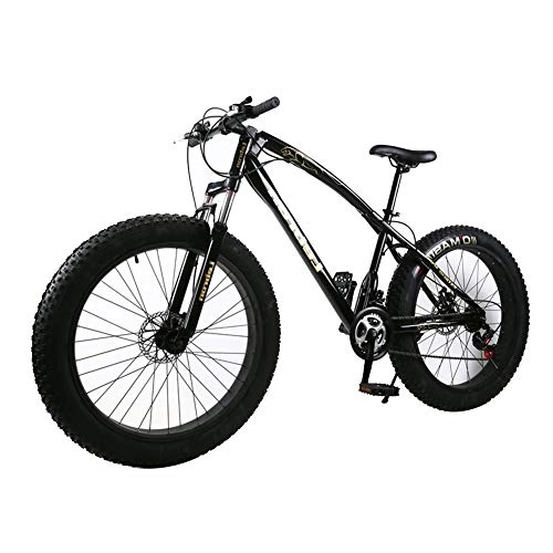 Fat Tyre Mountain Bike : LYRWISHJD 30 Speed Bicycle Cycling Road Bikes Mountain Bicycle With Adjustable Seat Dual Disc Brakes Mountain Bicycle Adult Student Outdoors（load:200kg） (Size : 26 inch, 速度 Speed : 27 Speed)