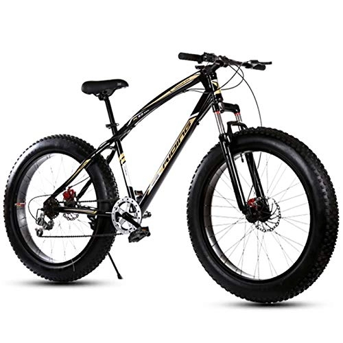 Fat Tyre Mountain Bike : LYRWISHJD Mountain Bike, 20 Inch, 27 Speed, with 4.0" Fat Tyres, Snow Bicycles, High Carbon Steel Frame Durable Non-slip Handle 9 Positioning Chainrings (Size : 20 inch, 速度 Speed : 27 Speed)