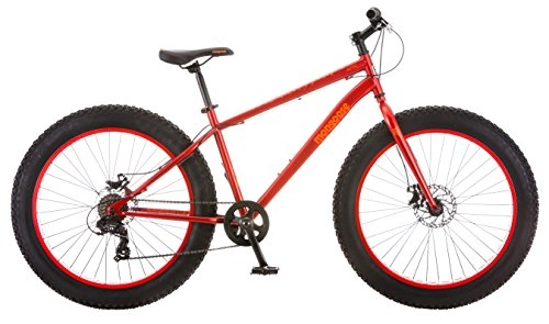 Fat Tyre Mountain Bike : Mongoose Aztec Fat Tire Bicycle, Red