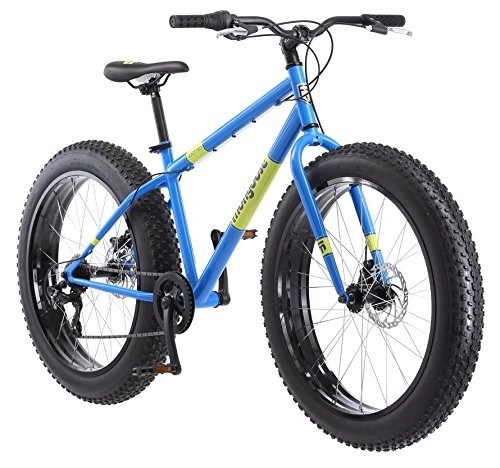 Fat Tyre Mountain Bike : Mongoose Dolomite Fat Tire Bike 26 wheel size 18" frame Mountain Bicycle Blue