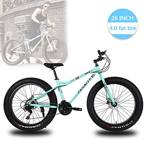 Fat Tyre Mountain Bike : Mountain Bike, Adult Student Outdoors Bicycle, Women Men Road Mountain Bike Travel Outdoor Bicycle Student Adjustable Bicycle