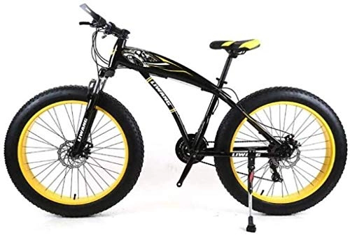 Fat Tyre Mountain Bike : Mountain Bike, Mountain Bike, folding Bike Mens Mountain Bike 7 / 21 / 24 / 27 Speeds, 26 Inch Fat Tire Road Bicycle Snow Bike Pedals With Disc Brakes And Suspension Fork ( Color : C , Size : 21 Speed )