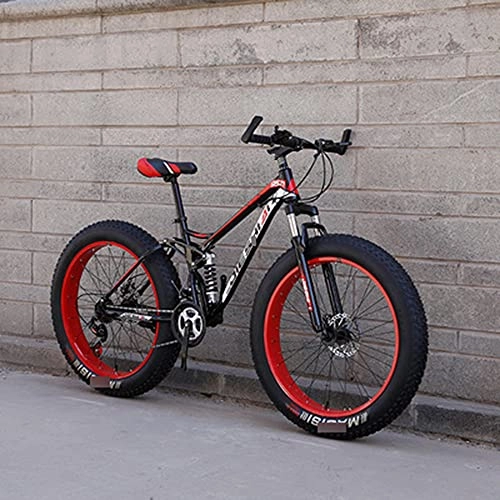 Fat Tyre Mountain Bike : Mountain Bikes Cycling Cross Country Off-Road Bicycle Variable Speed Mtb Road Fat Tire Trail Bikes For Men And Women 21 Speed 26 Inch red, orange