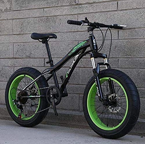 Fat Tyre Mountain Bike : MYPNB BMX Fat Tire Bike Bicycle, Mountain Bike For Adults And Teenagers With Disc Brakes And Spring Suspension Fork, High Carbon Steel Frame 5-25 (Color : E, Size : 20inch 27 speed)