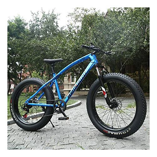 Fat Tyre Mountain Bike : RHSMW Snowmobile, Widen Big Tire Variable Speed Fat Tire Car Damping Mountain Bike Adjustable Seat of Bicycles Help To Ride Better, E, 27 speed