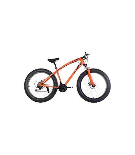 Fat Tyre Mountain Bike : Riscko Fat Bike, Mountain bike BEP-011 21 gears 26'' wheels (Orange Fluor)