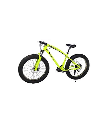 Fat Tyre Mountain Bike : Riscko Fat Bike, Mountain bike BEP-011 21 gears 26'' wheels (Yellow Fluor)