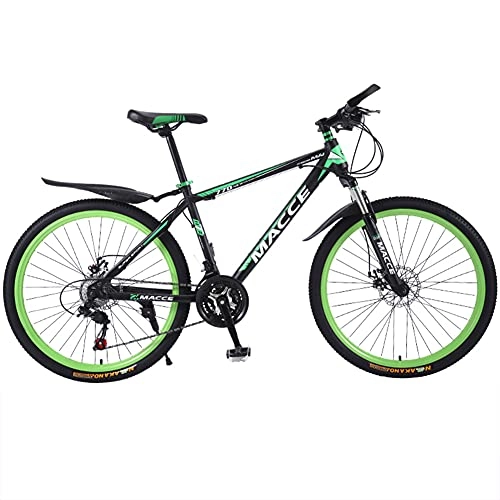 Fat Tyre Mountain Bike : SHANJ Adult Outdoor Mountain Bikes, Men'S Road Bikes, Women'S Cruiser Bicycle, 21-30 Speeds, 26 / 24 Inches, Suspension Forks, Double Disc Brakes, MTB Bike