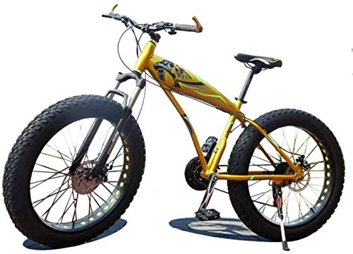 Fat Tyre Mountain Bike : SXXYTCWL 4.0 Wide Tire Thick Wheel Mountain Bike, Snowmobile ATV Off-Road Bicycle, 24 Inch-7 / 21 / 24 / 27 / 30 Speed 7-10, 21 jianyou (Color : 21)