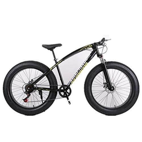 Fat Tyre Mountain Bike : Tbagem-Yjr 26 Inch Wheel Mens Mountain Bike, Wide Tire City Road Bicycle For Adults (Color : Black, Size : 21 speed)