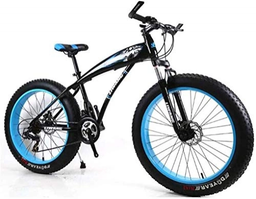 Fat Tyre Mountain Bike : Wyyggnb Mountain Bike, Folding Bike Mountain Bike 21 / 24 / 27 Speeds Mens MTB Bike 24 Inch Fat Tire Road Bicycle Snow Bike Pedals With Disc Brakes And Suspension Fork (Color : D, Size : 24 Speed)