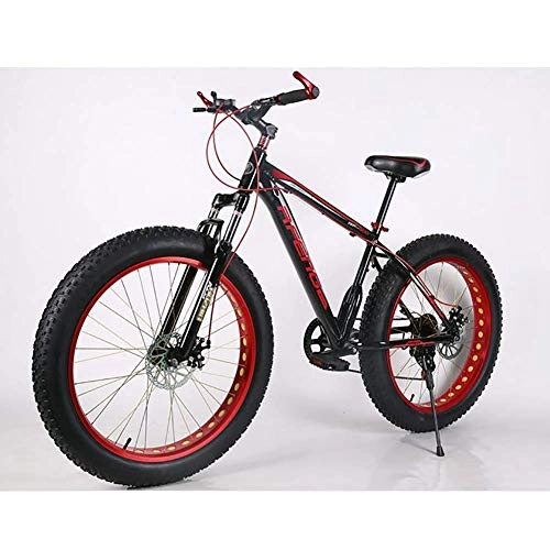 Fat Tyre Mountain Bike : XIAOFEI Bicycle 21 Speed Mountain Bike 26 Inch 4.0 Fat Tire Snow Bike Double Disc Shock Absorbing Bicycle, A7