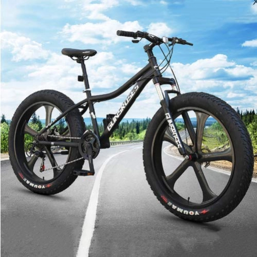 Fat Tyre Mountain Bike : zbzmm Mountain Bike 4 0 super wide tire off-road bicycle male and female bicycle for students beach bike for adults five wheel knives (G)