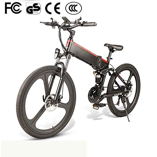 Folding Electric Mountain Bike : 26'' Electric Mountain Bike 48V10AH Lithium Battery Folding Bike 500W Motor / LCD Liquid Crystal Instrument