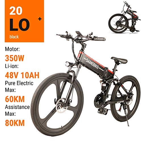 Folding Electric Mountain Bike : canoy Electric Bikes For Adult Mountain Bikes Folding Ebikes All Terrain 26" 48V 350W 10Ah Removable Lithium-Ion Battery Mountain Bicycles