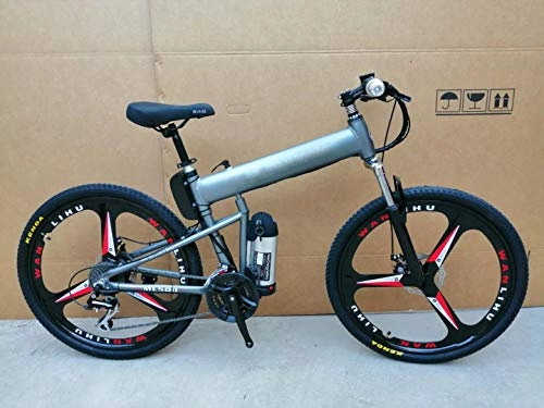Folding Electric Mountain Bike : COCKE Electric Mountain Bike, Adult Folding Bike, Removable Lithium-Ion Battery, (36V13AH Battery, 80Km Range), e