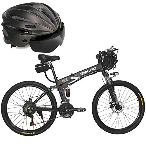 Folding Electric Mountain Bike : COKECO Electric Mountain Bike 26", 350W Folding Mountain Electric Bike 36V / 48V Lithium Battery Adult 10A / 15A Battery Bike Mobility Assisted Bicycle