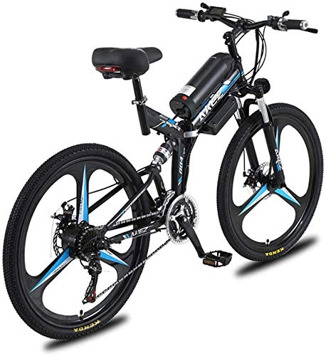 Folding Electric Mountain Bike : Electric bicycles, mountain bikes, with three riding modes, accessories, high-energy lithium batteries, thick and comfortable seats, suitable for people from 150cm to 185cm