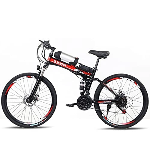 Folding Electric Mountain Bike : Electric Bike 250W Motor Powered Mountain Bicycle 26" Tire 20MPH Adult Ebike 36V10A Removable Lithium Battery Men's And Women's Outdoor Mountain Biking