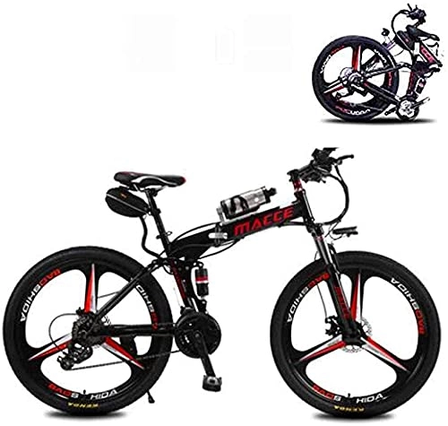 Folding Electric Mountain Bike : Electric Bike Bikes, 26 In Folding Electric Bike for Adult 21 Speed with 36V 6.8A Lithium Battery Electric Mountain Bicycle PowerSaving Portable and Comfortable Assisted Riding Endurance 2025 Km