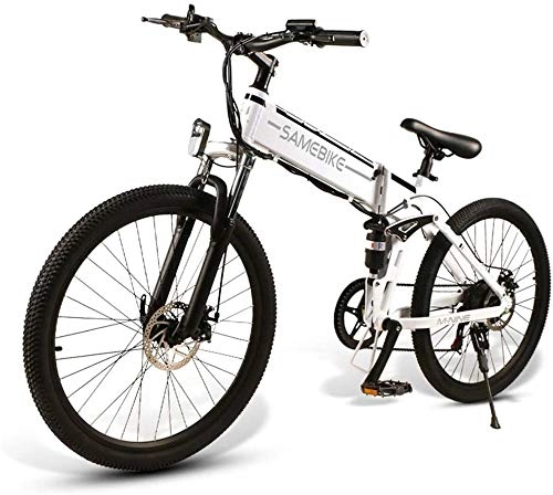 Folding Electric Mountain Bike : Electric Bike Electric Mountain Bike 26" E-Bike, E-MTB, E-Mountainbike 48V 10.4Ah 350W - 26-Inch Folding Electric Mountain Bike 21-Level Shift Assisted for the jungle trails, the snow, the beach, the