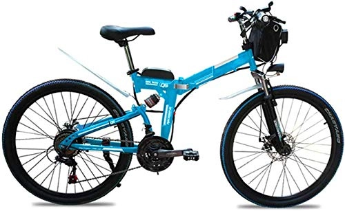 Folding Electric Mountain Bike : Electric Bike Electric Mountain Bike 500W Folding Electric Bike for Adults 26In 48V13AH Lithium Battery Mountain Electric Bicycle with Controller, Dedicated Folding Pedal E-Bike Maximum Speed 40Km / H L