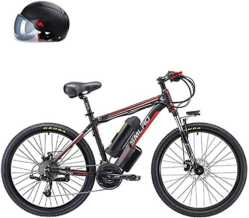 Folding Electric Mountain Bike : Electric Bike Electric Mountain Bike Electric Snow Bike, 26'' Folding Electric Mountain Bike, Electric Bike with 48V Lithium-Ion Battery, Premium Full Suspension And 27 Speed Gears, 500W Motor Lithium