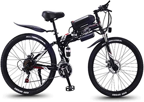 Folding Electric Mountain Bike : Electric Bike Electric Mountain Bike Electric Snow Bike, 26 inch Folding Electric Bikes, 36V13Ah 350W Mountain snow Bikes Bicycle Sports Outdoor Lithium Battery Beach Cruiser for Adults (Color : Gray)