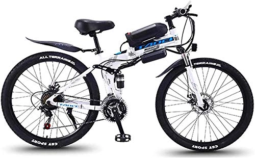 Folding Electric Mountain Bike : Electric Bike Electric Mountain Bike Electric Snow Bike, Electric Bikes for Adult, 26'' Foldable MTB Ebikes for Men Women Ladies, 36V 350W 13AH Removable Lithium-Ion Battery Bicycle Ebike, for Outdoor