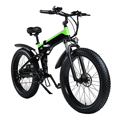 Folding Electric Mountain Bike : Electric Bike for Adults Foldable 250W / 1000W Fat Tire Electric Bike 48v 12.8ah Lithium Battery Mountain Cycling Bicycle
