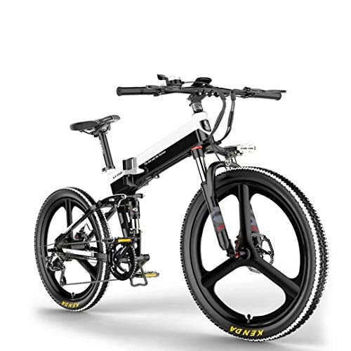 Folding Electric Mountain Bike : Electric Bikes for Adults, 26" Folding Bike, 400W 48V 10AH Lithium Battery Aluminum Alloy Mountain Cycling Bicycle, E-Bike with 7-speed Shimano Professional Transmission for Outdoor Cycling Work Out