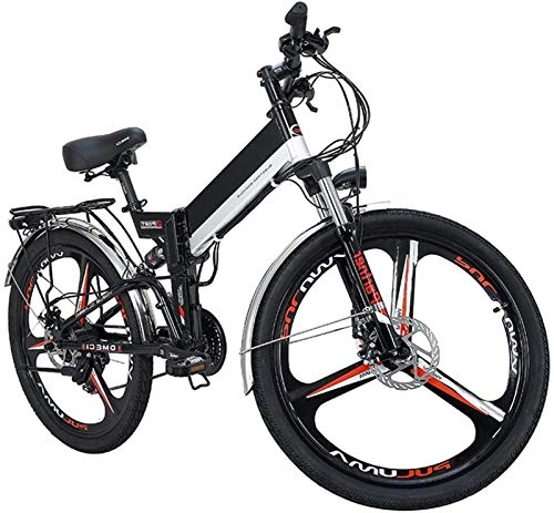 Folding Electric Mountain Bike : Electric Mountain Bike, Folding Ebike Electric Mountain Bike 21 Speed 3 Mode LCD Display Foldable Bicycle Lightweight Aluminum Mountain E-Bike Road Bikes for Sports Outdoor Cycling Travel , Bicycle