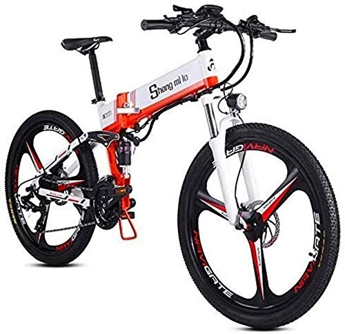 Folding Electric Mountain Bike : Erik Xian Electric Bike Electric Mountain Bike Fast Electric Bikes for Adults 26 Inch Folding Electric Mountain Bike Bicycle Electric for the jungle trails, the snow, the beach, the hi
