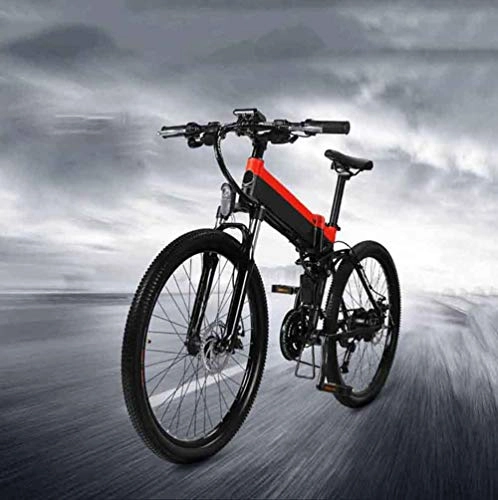 Folding Electric Mountain Bike : FEE-ZC 26'' Electric Mountain Bike with Removable Large Capacity Lithium-Ion Battery (48V 240W), Electric Bike 21 Speed Gear and Three Working Modes