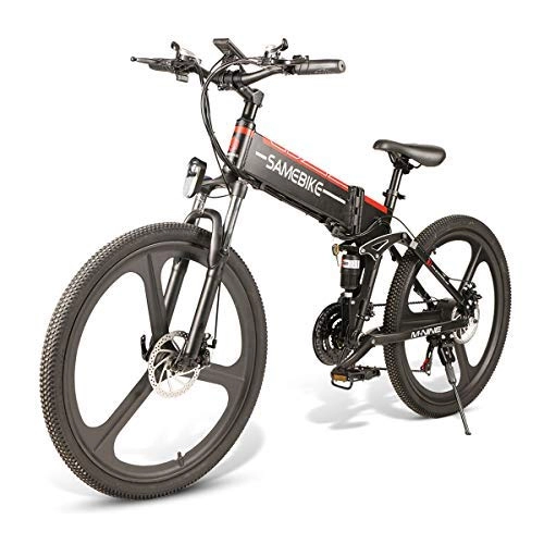 Folding Electric Mountain Bike : Fy-Light Folding Electric Bicycle 350W 10Ah / 48V Lithium Battery City Motor Electric Bike with 26 Tire