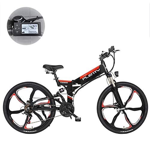 Folding Electric Mountain Bike : GHH Electric folding Mountain bike 26 Inch Adult Outdoor MTB Bike Detachable Lithium Battery (48V 10Ah 480W) Hydraulic Disc Brakes, Aluminum Alloy Bicycles All Terrain