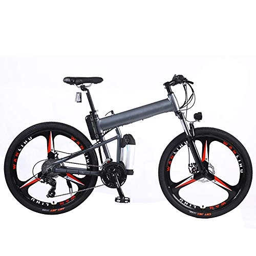 Folding Electric Mountain Bike : HXwsa Electric Mountain Bike, 250W 26'' Electric Bicycle with Removable 48V 14Ah Lithium-Ion Battery for Adults, 21 Speed Shifter Electric Bicycle, Disc Brake Three Working Modes