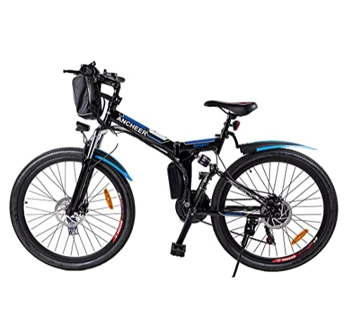 Folding Electric Mountain Bike : Irypulse Men Folding Electric Bike 26” Adult Mountain Bike Urban E-Bike Electric MTB Mountainbike 36V 10Ah With Removable Lithium Battery LCD Hydraulic Display Brakes(White)
