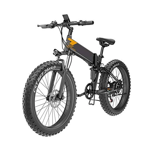 Folding Electric Mountain Bike : JIEER 26'' Electric Folding Bike for Adults, Electric Snow Bike Three Working Modes, Aluminum Alloy Mountain Cycling Bicycle, E-Bike with 7-Speed Transmission for Outdoor Cycling Work Out