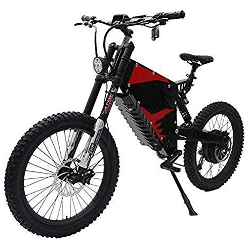 Folding Electric Mountain Bike : LPsweet 72V 3000WFC-1 Front And Rear Shock Absorber Soft Tail All Terrain Electric Mountain Bike Powerful Electric Bicycle Ebike Mountain