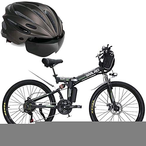 Folding Electric Mountain Bike : LZMXMYS electric bike, Folding Electric Bike Ebike, 24 Inch Electric Bicycle 350W Folding Electric Bicycle Mountain Electric Bicycle 48V Lithium Battery Adult Battery Car Mobility Assistance