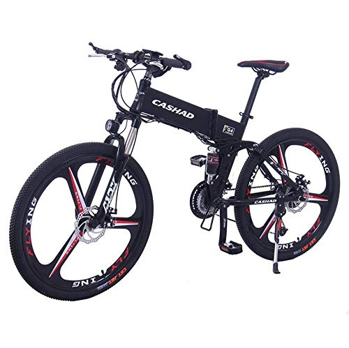 Folding Electric Mountain Bike : MYYDD Folding Electric Bicycle with 36V Removable Lithium Battery Cross-country Mountain Bike 26 Inch E-bike, A