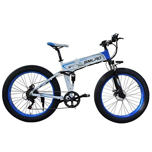 Folding Electric Mountain Bike : NOBRAND RPHP26 inch 2020 most popular electric bicycle fat tire 48v electric bicycle foldable fat tire electric bicycle Suitable for men and women, cycling and hiking (Color : 36V10AH350W)