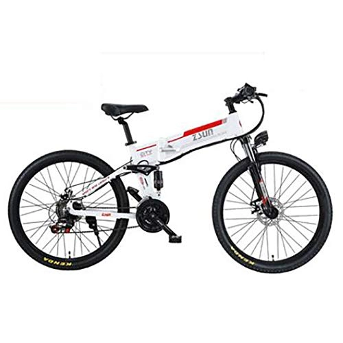 Folding Electric Mountain Bike : Oceanindw Folding Electric Bike, Electric Trekking / Touring Bike Lightweight Aluminum Alloy with 48V 350W 12Ah Lithium-ion battery City Bicycle