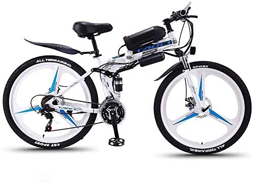 Folding Electric Mountain Bike : PARTAS Adult Electric Bicycle Aluminum Alloy 26" 350W 36V 8AH Detachable Lithium Ion Battery Mountain Ebike, For Outdoor Cycling Travel Work Out (Size : 21 speed)